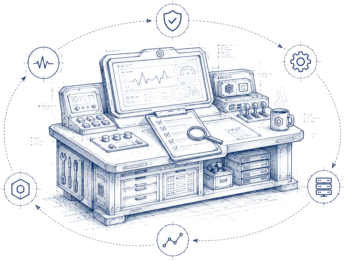 A Systems Assessment maps your architecture, risks, and opportunities into a prioritized 90-day roadmap.