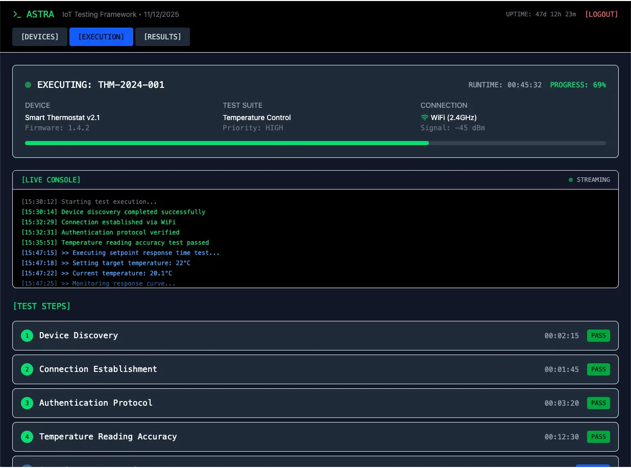 Astra guided workflow execution step view