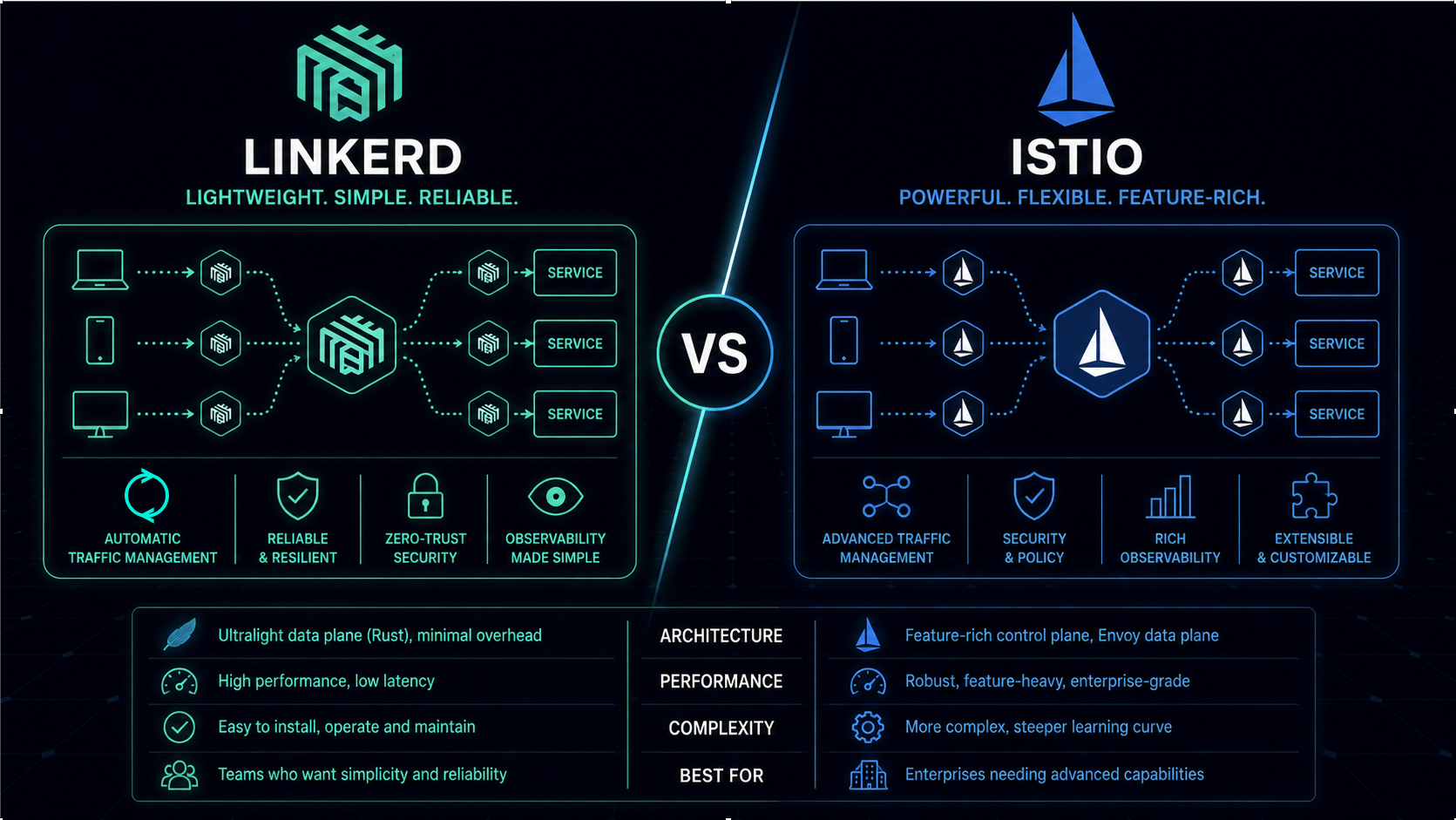 Linkerd vs Istio | Service Mesh Comparison for Kubernetes