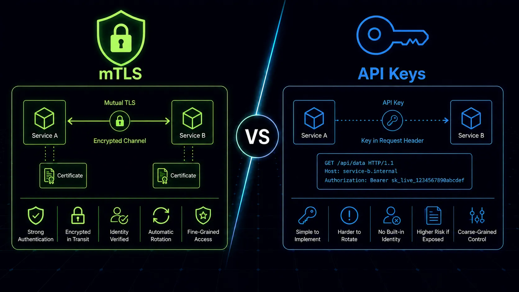 mTLS vs API Keys | Securing Service-to-Service Communication