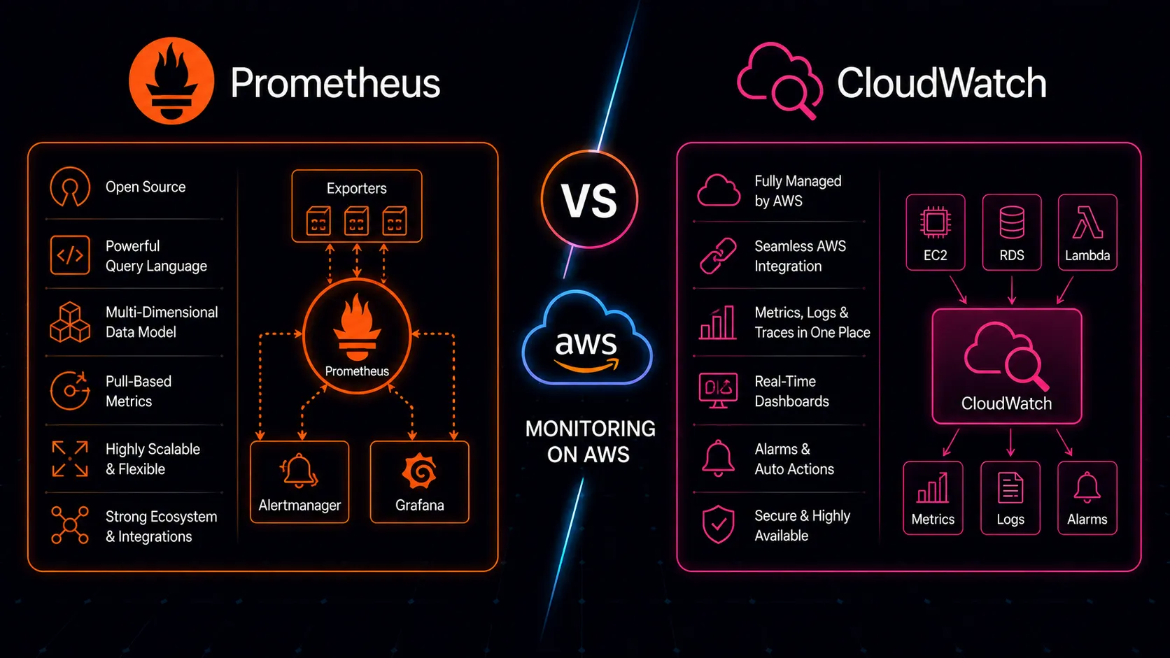 Prometheus vs CloudWatch: Monitoring on AWS